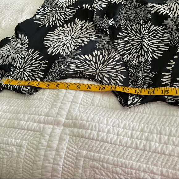 VIOLET & CLAIRE NEW YORK, BLACK AND WHITE FLORAL PRINT, SIZE: L - Picture 8 of 12